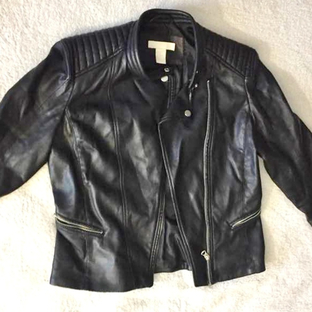 Beautiful faux leather moto jacket